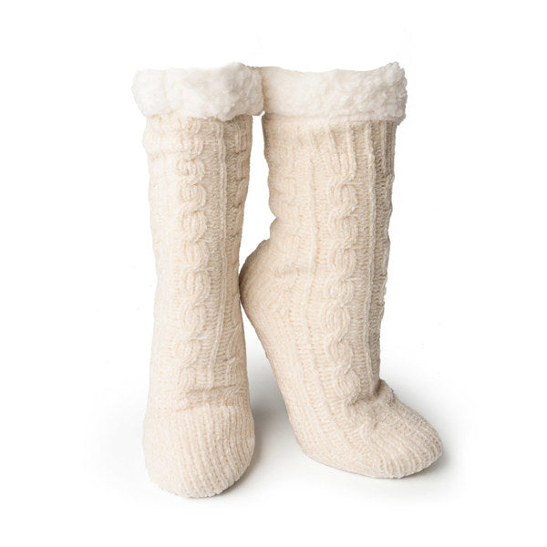 Oat Beyond Soft Slipper Socks – plush, cozy socks with non-slip grips and ultra-soft texture for lounging or cold nights, available at Be Charmed