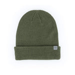 Olive Men’s Craftsman Beanie – warm, thick-knit beanie with classic cuffed design and durable comfort for cold weather, available at Be Charmed