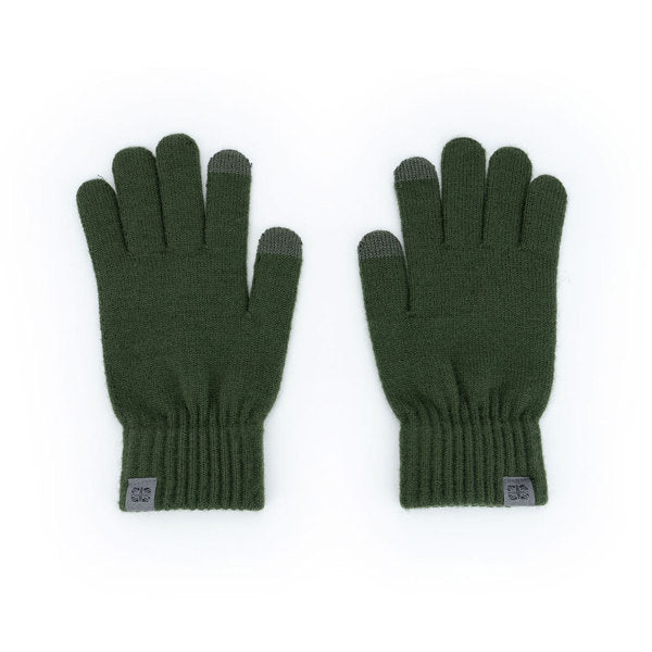 Olive Men’s Craftsman Gloves – classic knit gloves offering warmth, flexibility, and durable comfort for everyday cold-weather wear, available at Be Charmed