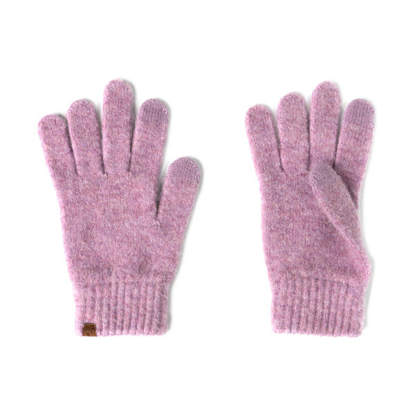 Pair of pink gloves on a white background. Available at Be Charmed
