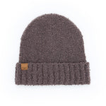 Purple Common Good Recycled Hat – eco-friendly knit beanie made from recycled materials, soft, warm, and sustainably stylish, available at Be Charmed
