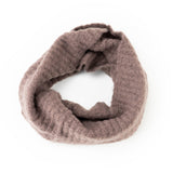 Purple Common Good Recycled Infinity Scarf – soft, loop-style winter scarf made from recycled materials, stylish and eco-friendly, available at Be Charmed