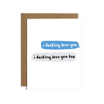 Brittany Paige Ducking Love Friendship Card featuring playful duck illustration and pun “You’re the ducking best!”, available at Be Charmed.