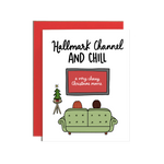 Brittany Paige Hallmark & Chill Holiday Card features playful “Hallmark & Chill” message with festive design, available at Be Charmed.