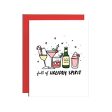 Brittany Paige Holiday Spirit Holiday Card featuring joyful festive design and cheerful lettering, available at Be Charmed.