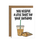 Brittany Paige Little Treat Birthday Card featuring colorful cupcake treats with birthday greeting, available at Be Charmed.