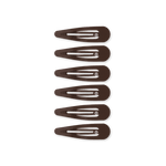 Brown Teleties Snap Clip hair clip—seamless, snag‑free strong hold, available at Be Charmed.