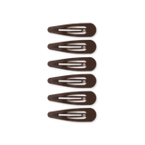 Brown Teleties Snap Clip hair clip—seamless, snag‑free strong hold, available at Be Charmed.