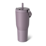 Purple Brumate Resa tumbler with a straw lid on a white background. Available at Be Charmed