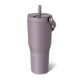 Purple Brumate Resa tumbler with a straw lid on a white background. Available at Be Charmed