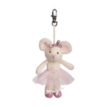 Bukowski Bears Antonia Bag Charm – Soft plush ballerina mouse with pink tutu and bow. A perfect accessory, available at Be Charmed.