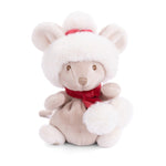 Bukowski Bears Plush toy bear with a red scarf and hat on a white background. Available at Be Charmed.