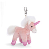 Bukowski Bears Dark Pink Unicorn Bag Charm – Soft plush unicorn with a glittery horn and deep pink body. Magical charm available at Be Charmed.