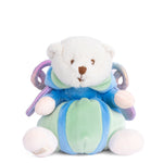 Hood down Mint Ziggy Butterfly 6" plush bear by Bukowski Bears, dressed in a mint butterfly costume, available at Be Charmed.