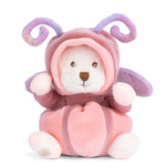 Rose Ziggy Butterfly plush bear by Bukowski Bears, soft pink and butterfly wings, ultra-cuddly gift toy, available at Be Charmed.