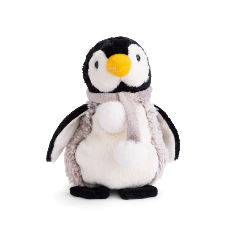 Bukowski Bears Plush penguin toy with a scarf on a white background. Available at Be Charmed
