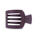 Burgundy Bliss Flat Square Hair Clip with bendable teeth and sleek strong hold—available at Be Charmed.
