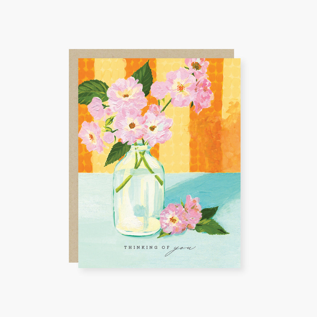 2021 Co Floral Jar Thinking Of You Card