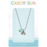 Emma Silver Paper Airplane Necklace by Calico Sun—a fine silver chain with tiny paper airplane charms, whimsical and elegant, available at Be Charmed.