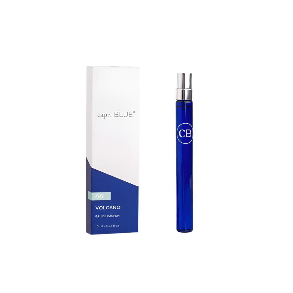 Volcano Eau De Parfum spray pen by Capri Blue—portable travel-size perfume pen with citrus‑pineapple fragrance, available at Be Charmed.