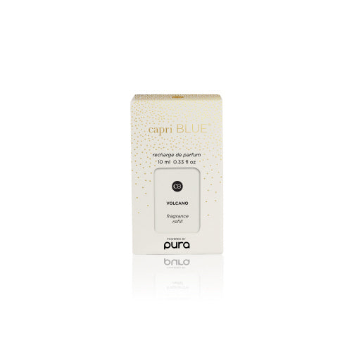 Capri Blue refill packaging for Pura on a white background. Available at Be Charmed. 