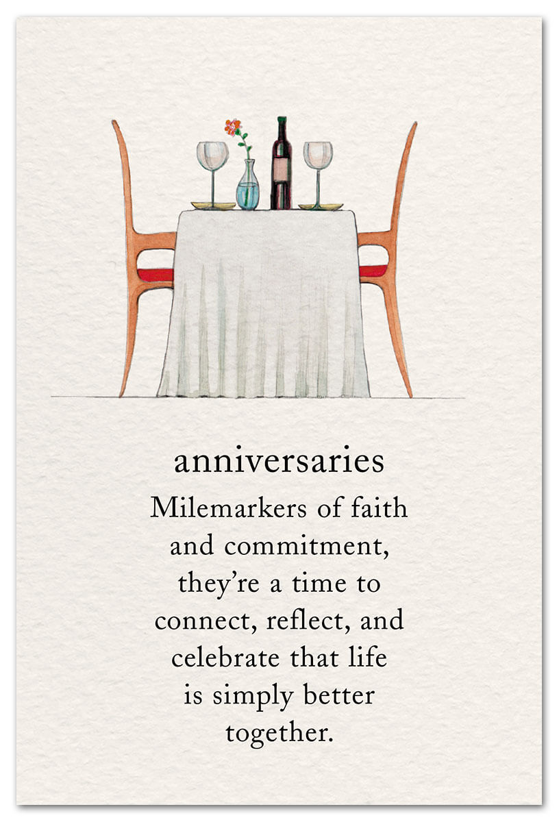 Anniversary Card Anniversaries by Cardthartic featuring elegant design for celebrating anniversaries; available at Be Charmed