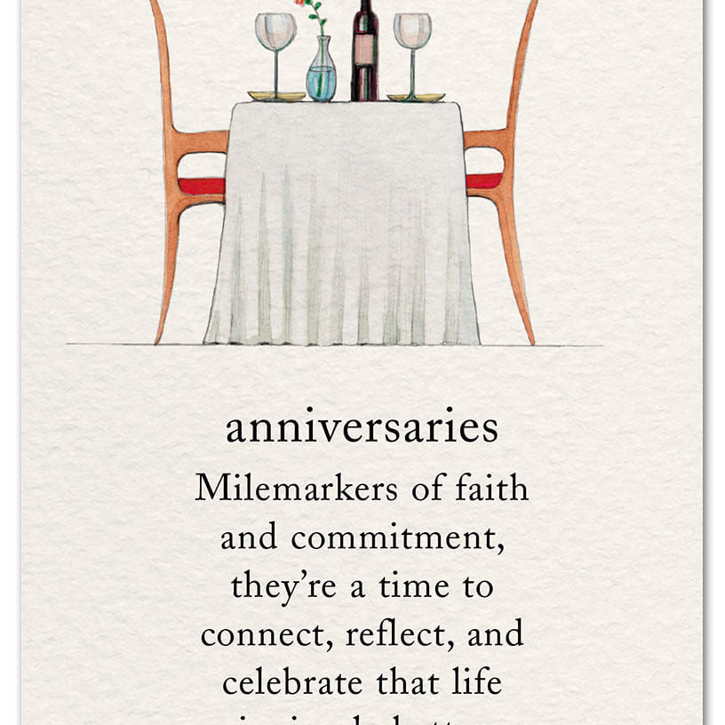 Anniversary Card Anniversaries by Cardthartic featuring elegant design for celebrating anniversaries; available at Be Charmed