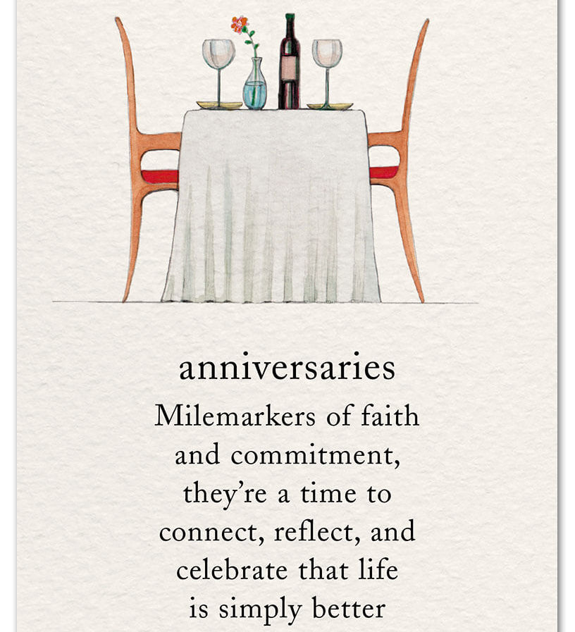 Anniversary Card Anniversaries by Cardthartic featuring elegant design for celebrating anniversaries; available at Be Charmed