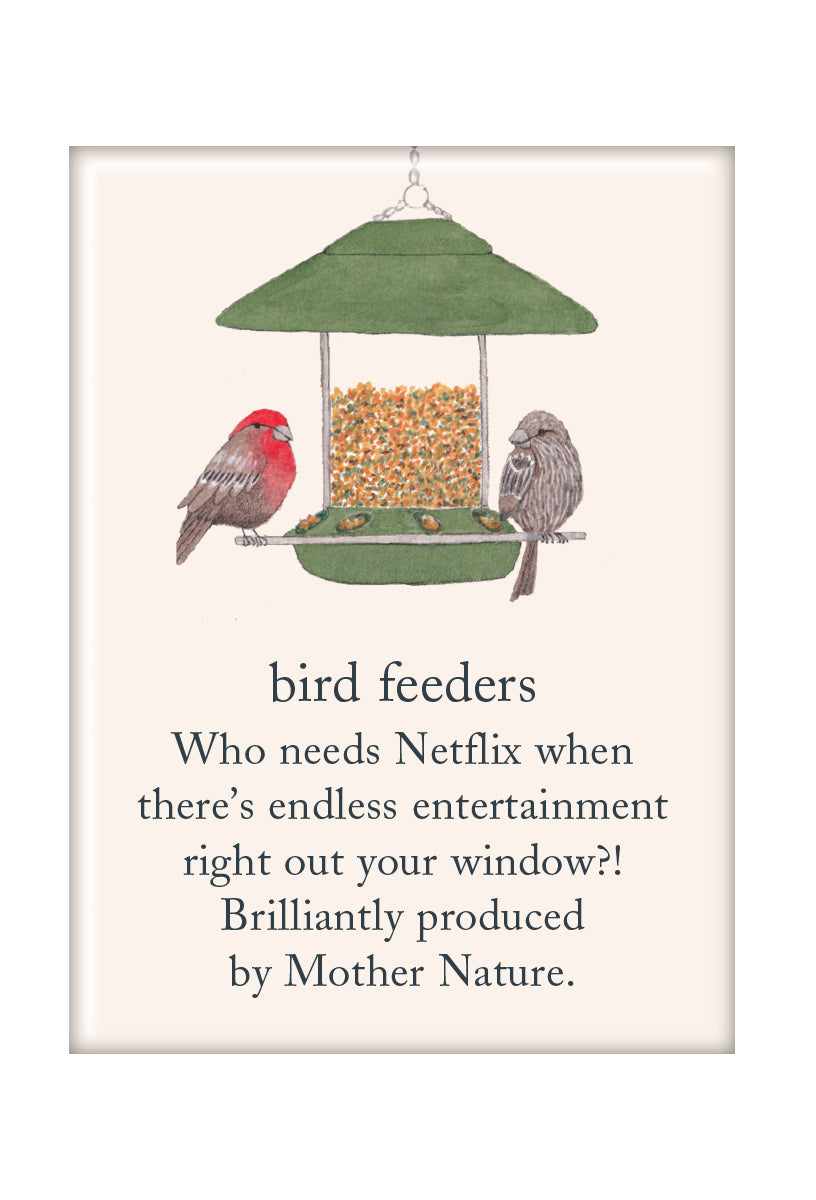 Magnet Bird Feeders by Cardthartic featuring decorative magnets inspired by bird feeders; available at Be Charmed