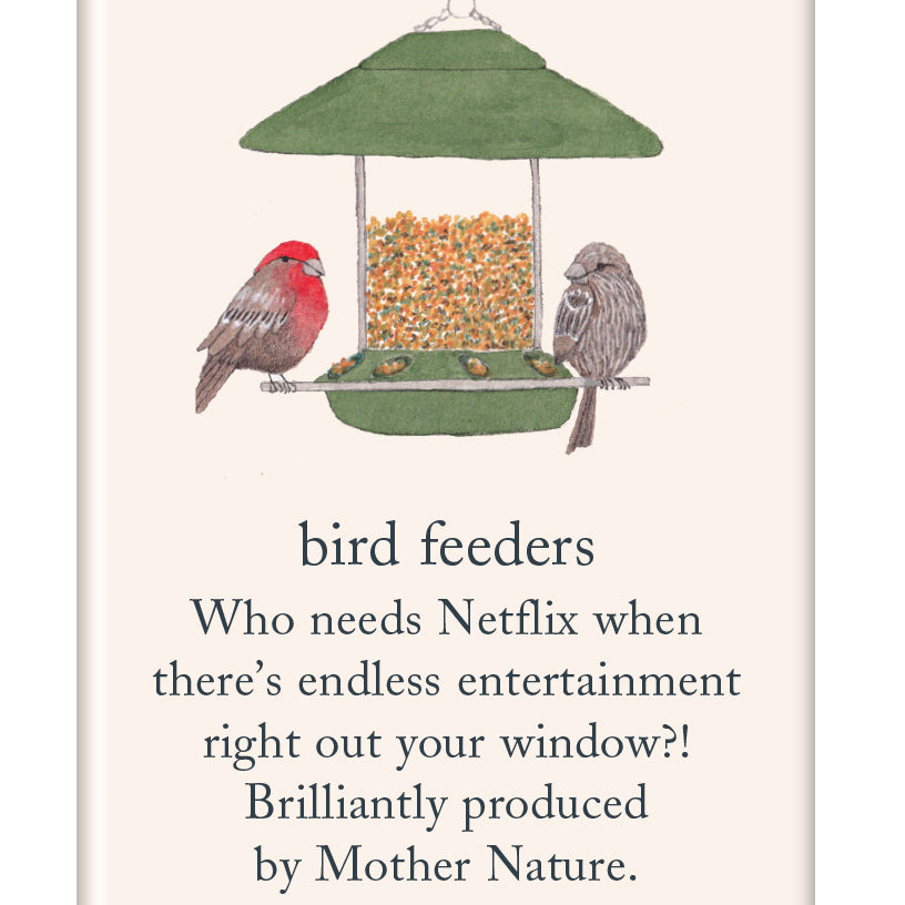 Magnet Bird Feeders by Cardthartic featuring decorative magnets inspired by bird feeders; available at Be Charmed