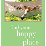Birthday Card – charming dog napping in a hammock illustration with a relaxed and cheerful birthday message, perfect for animal lovers, available at Be Charmed
