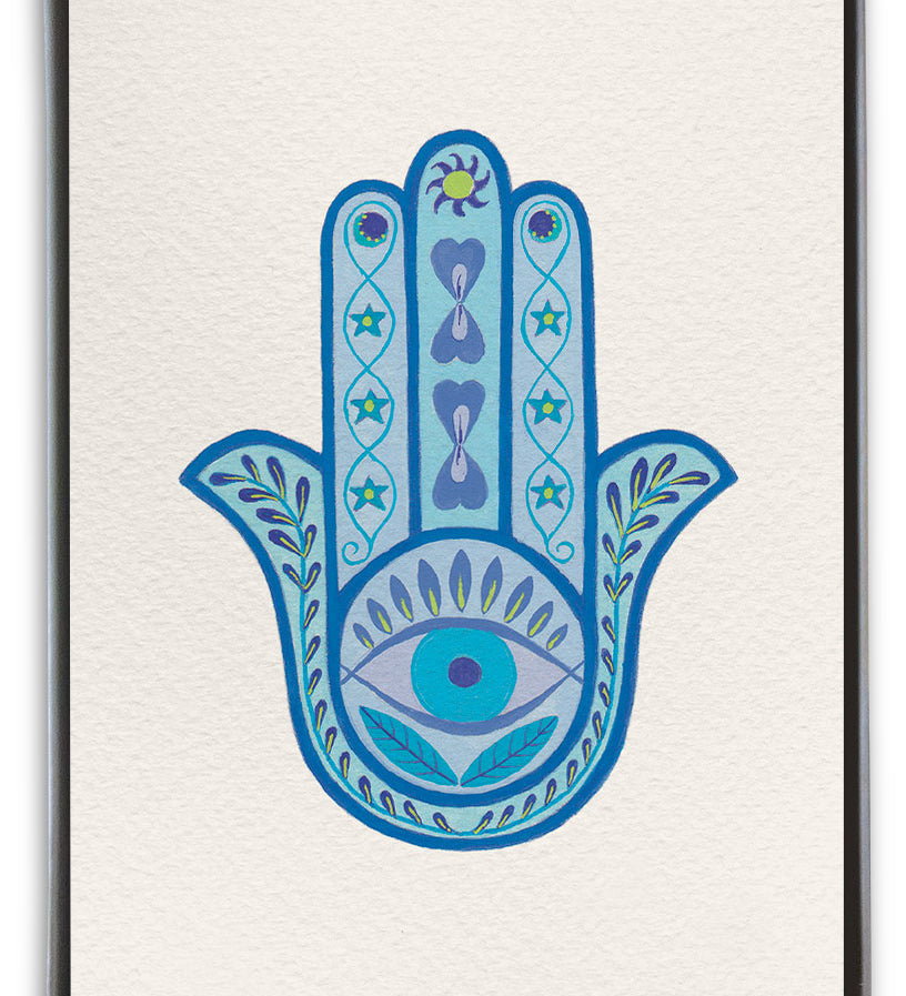 Hamsa Boxed Notes by Cardthartic featuring elegant note cards with symbolic Hamsa design for meaningful messages; available at Be Charmed