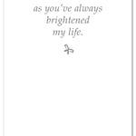 Inside of Greeting Card – delicate butterfly perched on purple hydrangea flowers with a heartfelt and uplifting message, perfect for support or sympathy, available at Be Charmed
