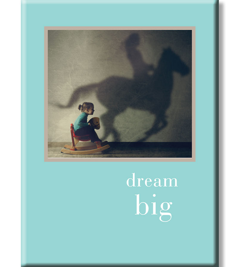 Inspirational magnet from Cardthartic featuring “Dream Big” message in elegant lettering—ideal for motivation or decor, available at Be Charmed.