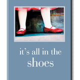 Magnet Ruby Slippers by Cardthartic featuring whimsical design inspired by the iconic red slippers; available at Be Charmed
