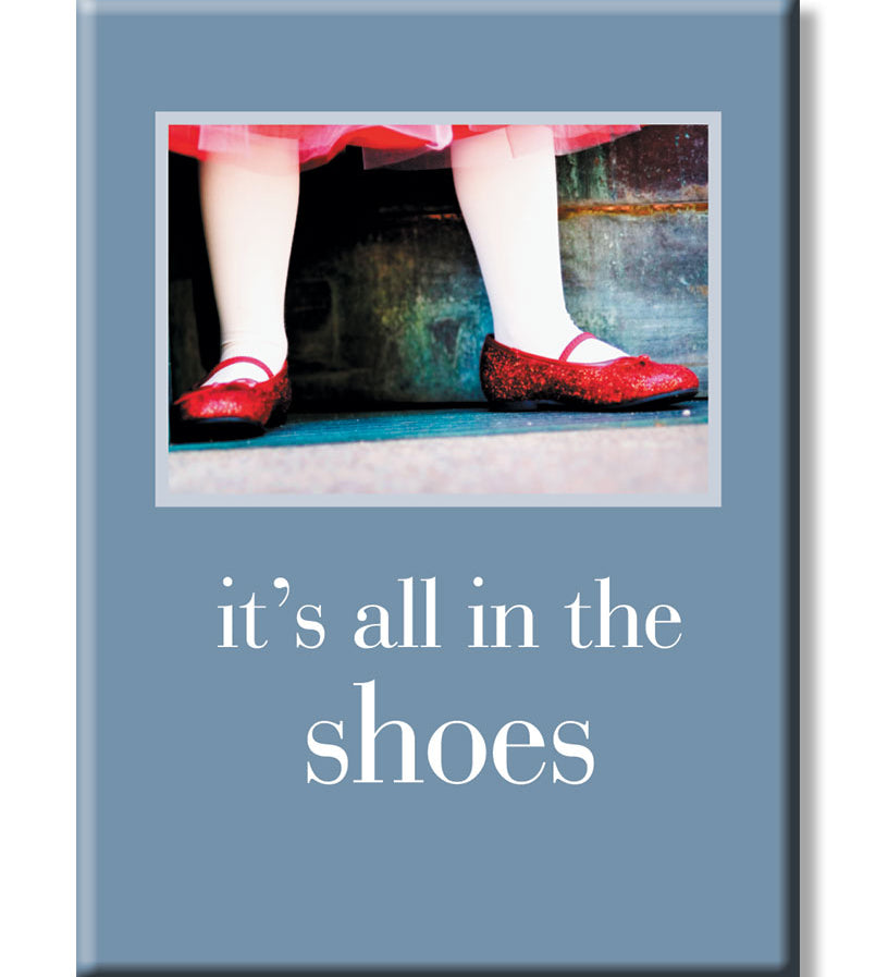 Magnet Ruby Slippers by Cardthartic featuring whimsical design inspired by the iconic red slippers; available at Be Charmed