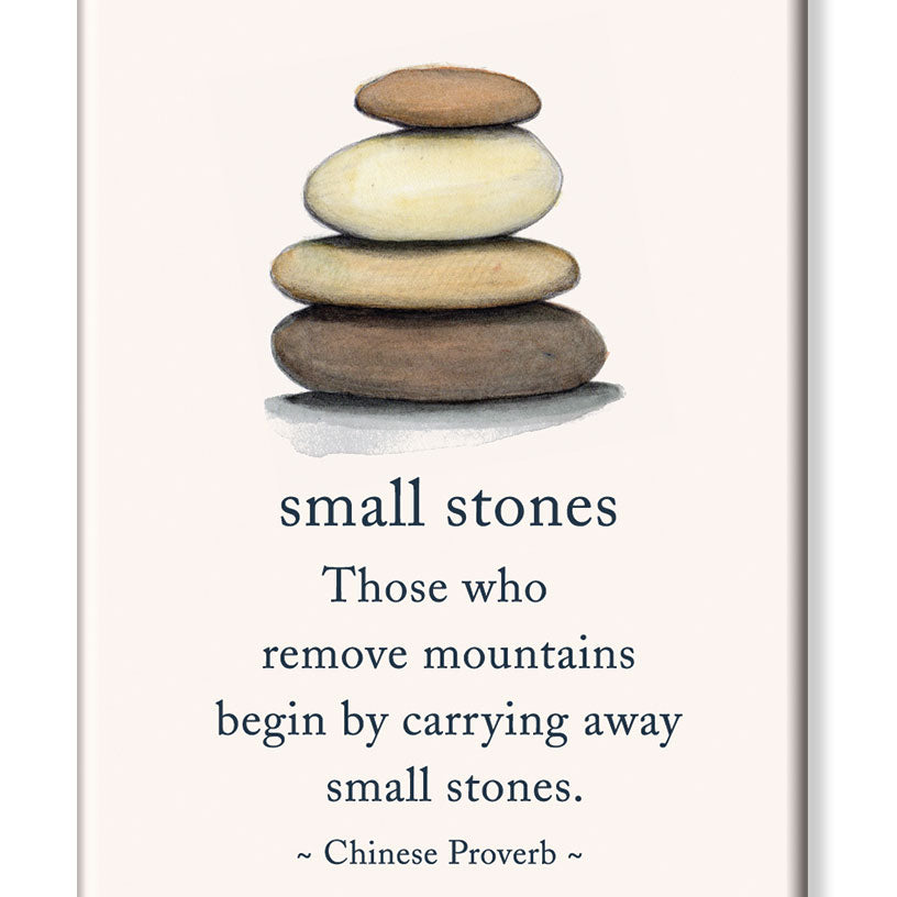 Polished natural gemstone fridge magnet featuring small, smooth stones in assorted colors—adds charm and style to any space. Available at Be Charmed.