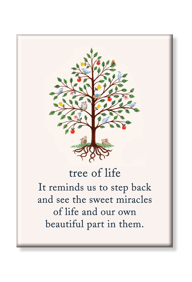 Magnet Tree Of Life by Cardthartic featuring decorative design with Tree of Life symbol; available at Be Charmed