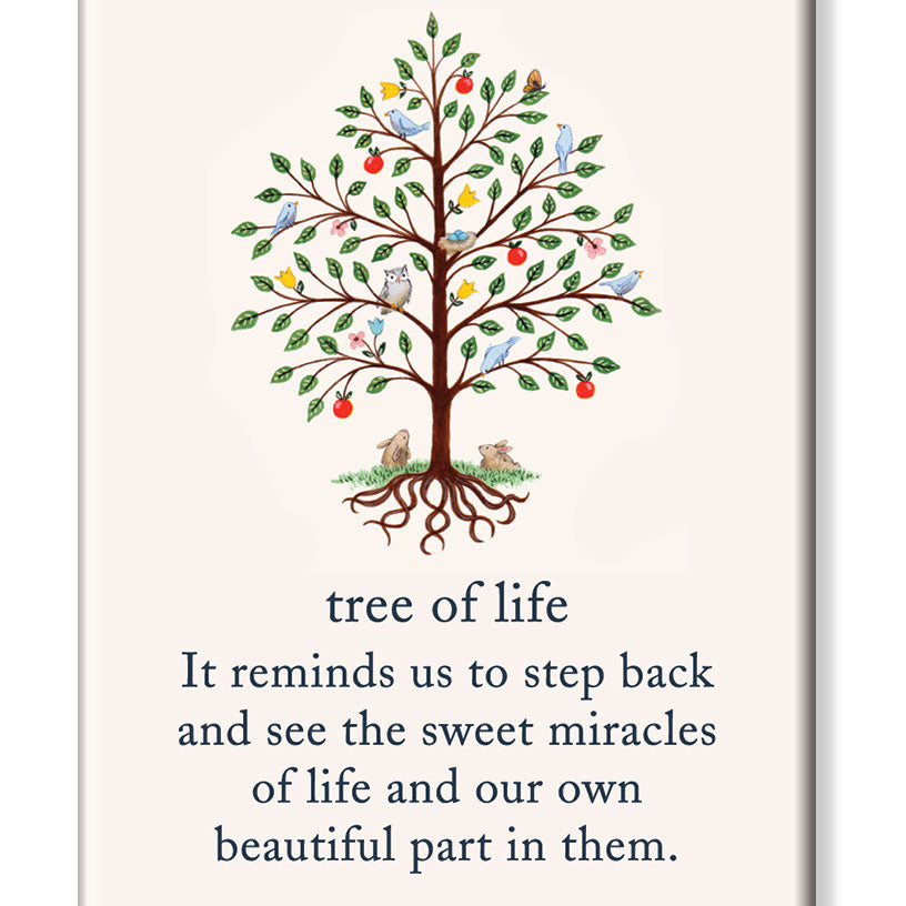 Magnet Tree Of Life by Cardthartic featuring decorative design with Tree of Life symbol; available at Be Charmed