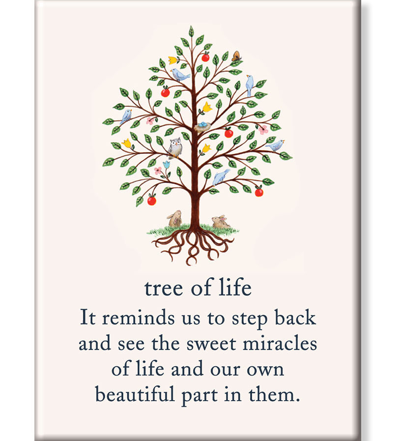 Magnet Tree Of Life by Cardthartic featuring decorative design with Tree of Life symbol; available at Be Charmed