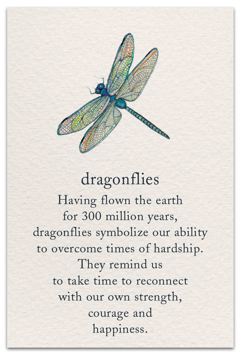 Encouragement Card Dragonfly by Cardthartic featuring an inspiring message with a dragonfly design symbolizing strength and hope; available at Be Charmed