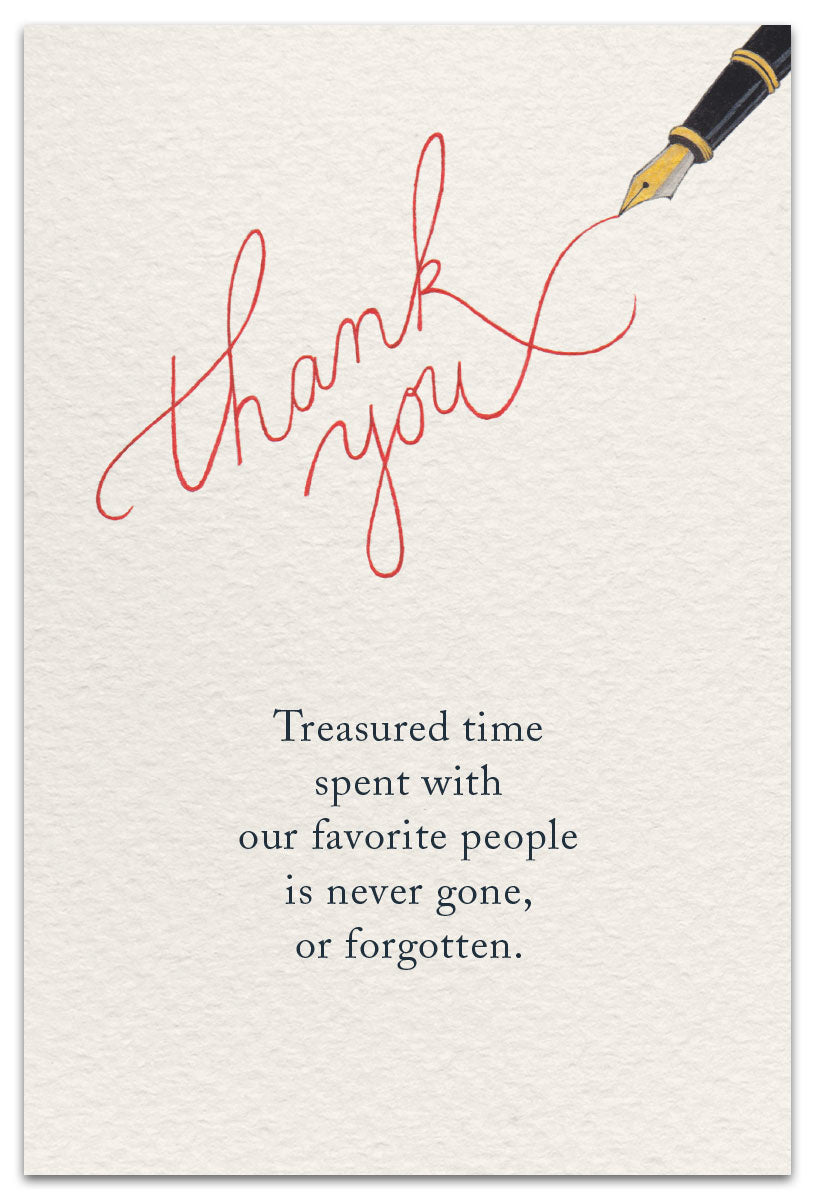 Thank You Card – elegant cursive typography with a simple and sincere message of gratitude, perfect for any occasion, available at Be Charmed