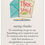 Thank You Card Saying Thanks by Cardthartic featuring a simple, heartfelt message and elegant design; available at Be Charmed