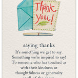 Thank You Card Saying Thanks by Cardthartic featuring a simple, heartfelt message and elegant design; available at Be Charmed