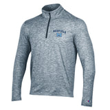 Stealth Medfield adult 1/4 zip pullover by Champion – midweight performance layer with Medfield logo, mock neck, and athletic fit, ideal for workouts or casual wear, available at Be Charmed.