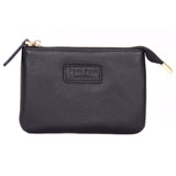 Black Pom Pom London Chelsea Coin Purse – premium handcrafted leather zip purse for coins and cards. Compact and stylish. Available at Be Charmed.