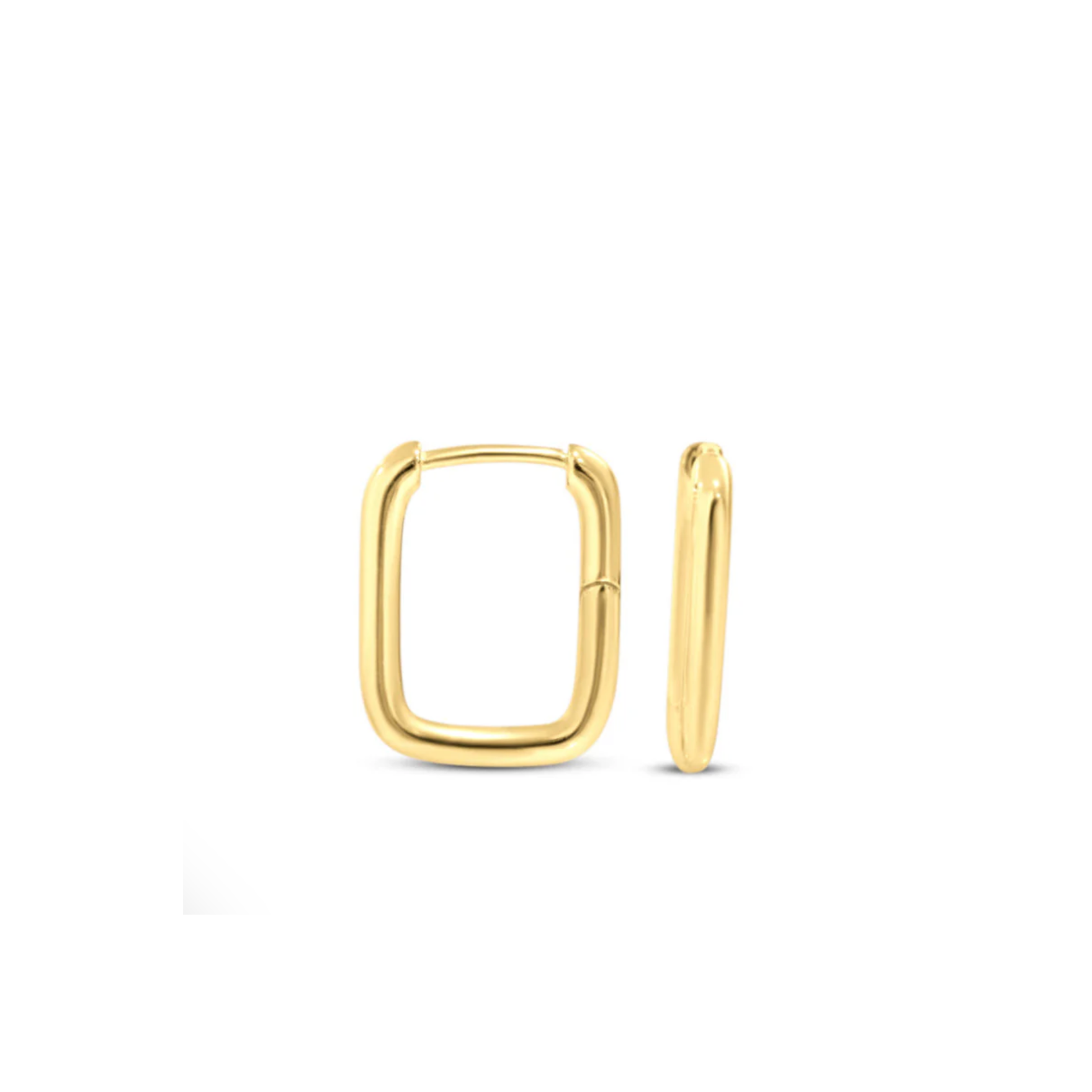 Chloe + Lois Gold bubble hoop earrings on a white background. Available at Be Charmed
