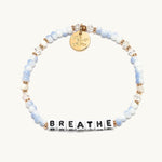 Little Words Project Bracelet Breathe Cotton Clouds