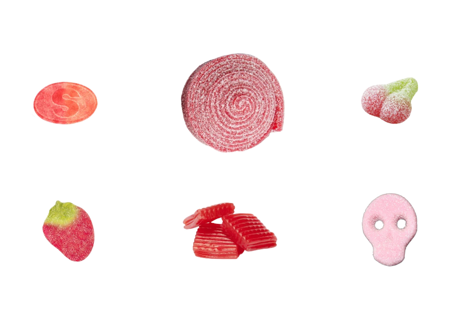 Boca Bear Kids Assorted gummy candies on a white background. Available at Be Charmed