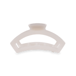 Coconut White Open Teleties Hair Clip with bendable teeth, strong hold and open design—available at Be Charmed.